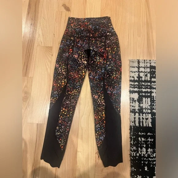 Lululemon floral leggings, size 0! - Picture 2 of 3